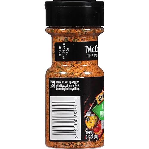 Miniatura 4 de Condimento para verduras de jardín, mezcla de ajo, cebolla y pimienta negra para asar a la parrilla, asar y cocinar, 3.12 onzas (paquete de 3)