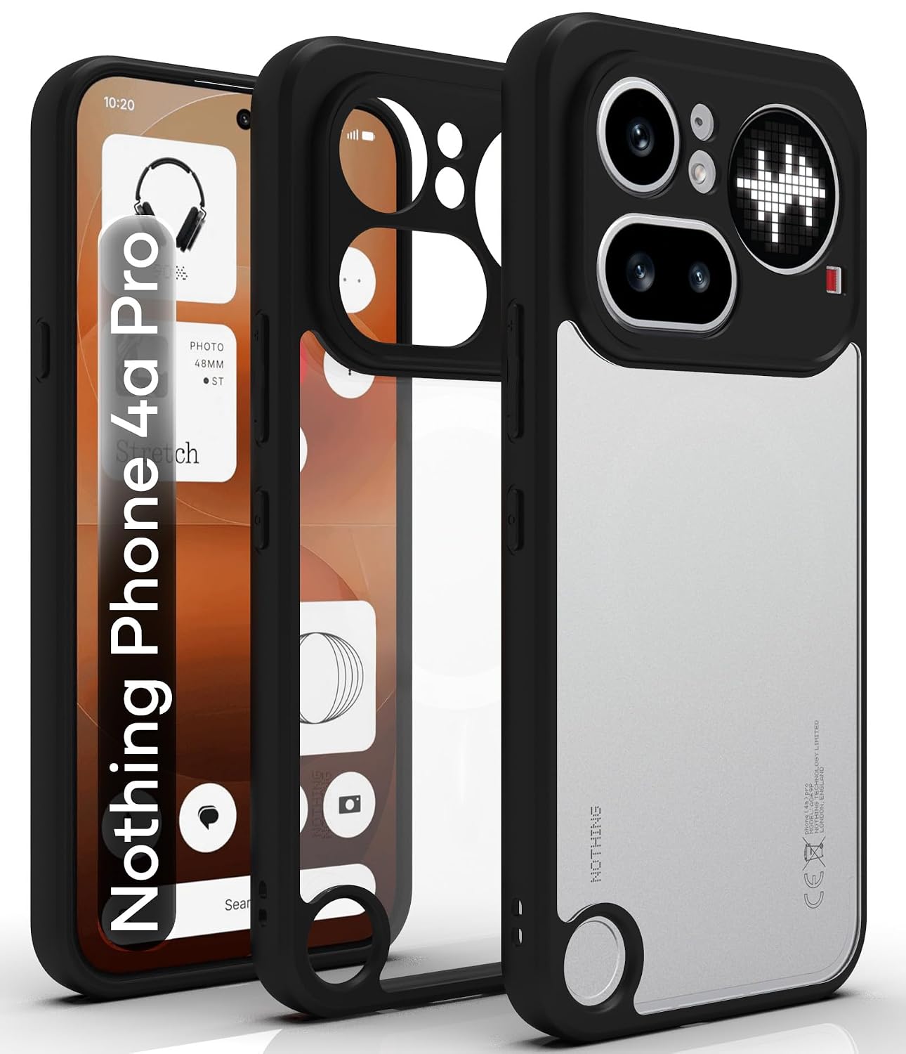 RIGGEAR Shockproof Sleek Hybrid Armor Back Cover Case for Nothing Phone 4a Pro 5G (Clear PC + Black TPU Bumper) - Review, Price and Buying Guide