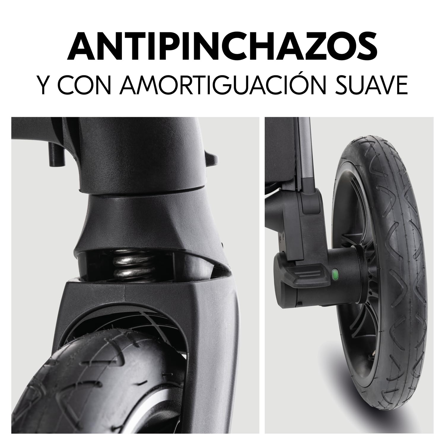 hauck Comfort N Care Set Cochecito 2in1 | Carrito Bebé desde Nacimiento hasta 22 kg - Capazo XL - Ruedas de Goma con Suspensión - Silla de Paseo Ligera Reversible y Reclinable - con Adaptador - Oliva