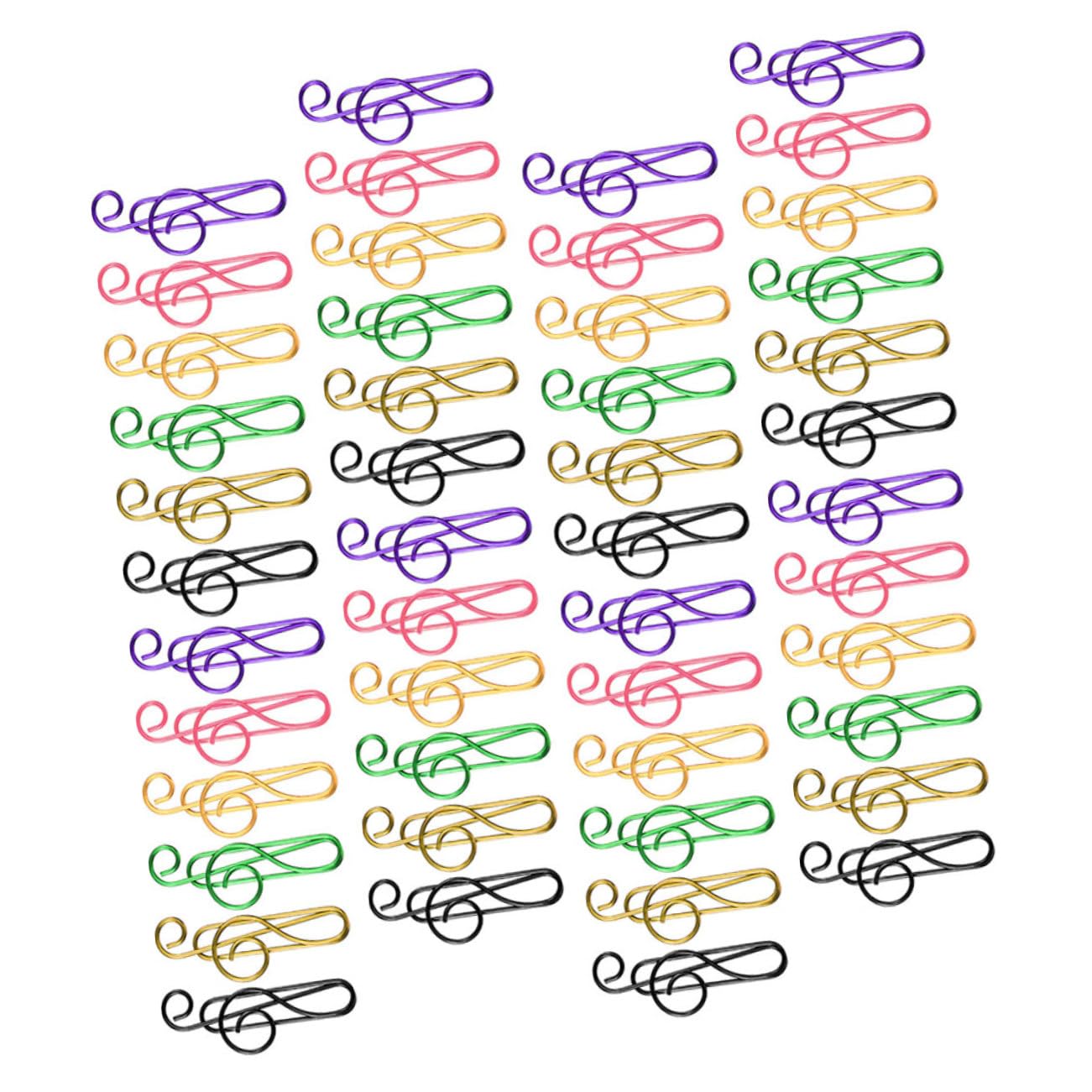 HOMSFOU 3 Ensembles Note Trombone Trombones De Forme Créative Petit Trombone Trombones Créatifs Trombones Pour Document Clips De Document Trombones De Bureau Le Fer 100 Pièces * 3