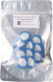 Syringe Filters Nylon 25mm Diameter 0.22 um Pore Size Non Sterile Pack of 10 by Biomed Scientific