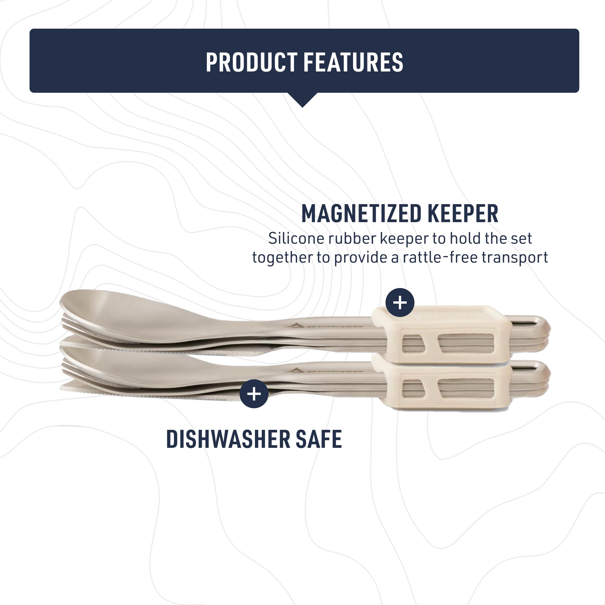 Sea to Summit Detour Stainless Steel Cutlery Set 2P 6-teilig - Besteckset