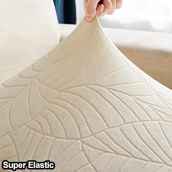 Super Stretch Sofa Seat Cushion Covers With Elastic Bottom Corner L U Shape Chaise Longue Sofa Back Cushion Cover 1 2 3 4 Seater Couch Covers For Dogs (4 Seater Cover L: 160-200cm- W: 65-95cm,Grey)