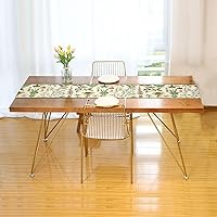 Vista 3 de Camino de mesa de plantas a base de hierbas, mantel de cocina, mesa de comedor, lino rústico, bufanda para interior y exterior, decoración