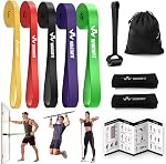 WHATAFIT Resistance Bands, Pull Up Assistance Bands, Exercise Bands, Workout Bands Set for Men and Women Home Fitness, Body Stretching, Strength Training, Physical Therapy