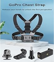Vista 5 de 5 in 1 Chest Mount Chest Strap Mount Adjustable Accessories Kit Compatible with GoPro Hero 10,9,8,7,6, 5,4,Fusion,DJI Osmo Action Cameras