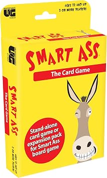 Smart Ass Trivia Card Game, Portable Travel Game, Ages 12+