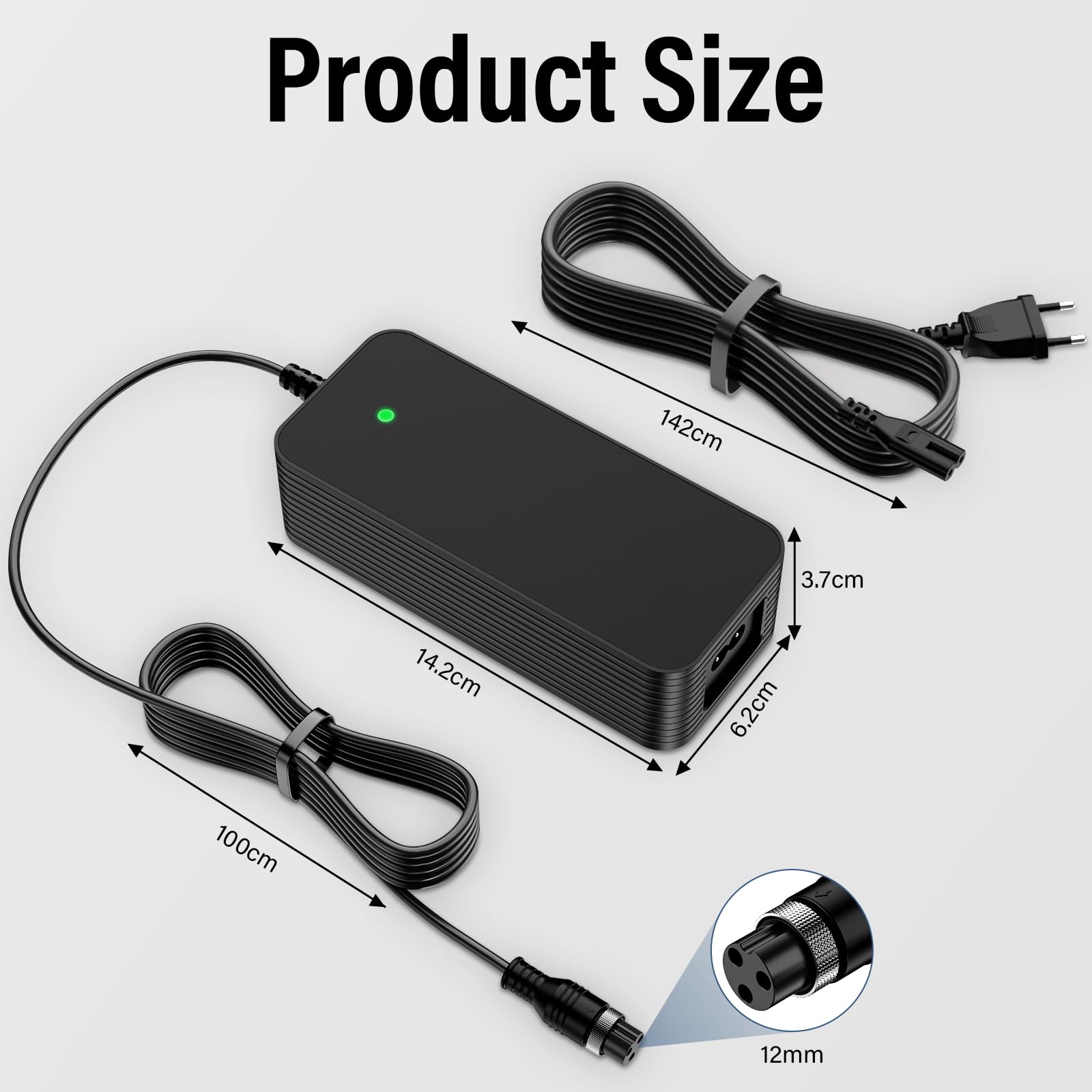 Chargeur Trotinette Électrique 54.6V 2A HPGAAVD - Compatible Kugoo Hitway UrbanGlide