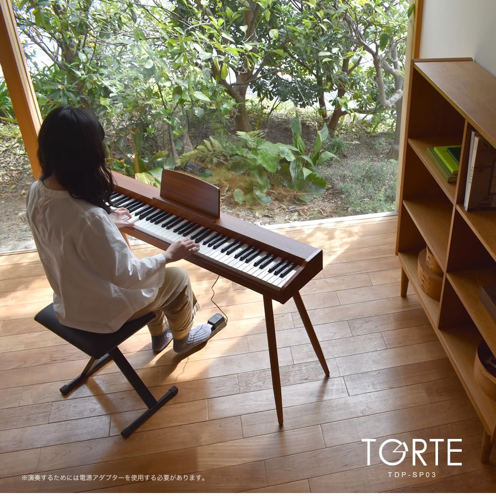 Amazon | TORTE トルテ 電子ピアノ 88鍵盤 セミウェイトキー フル