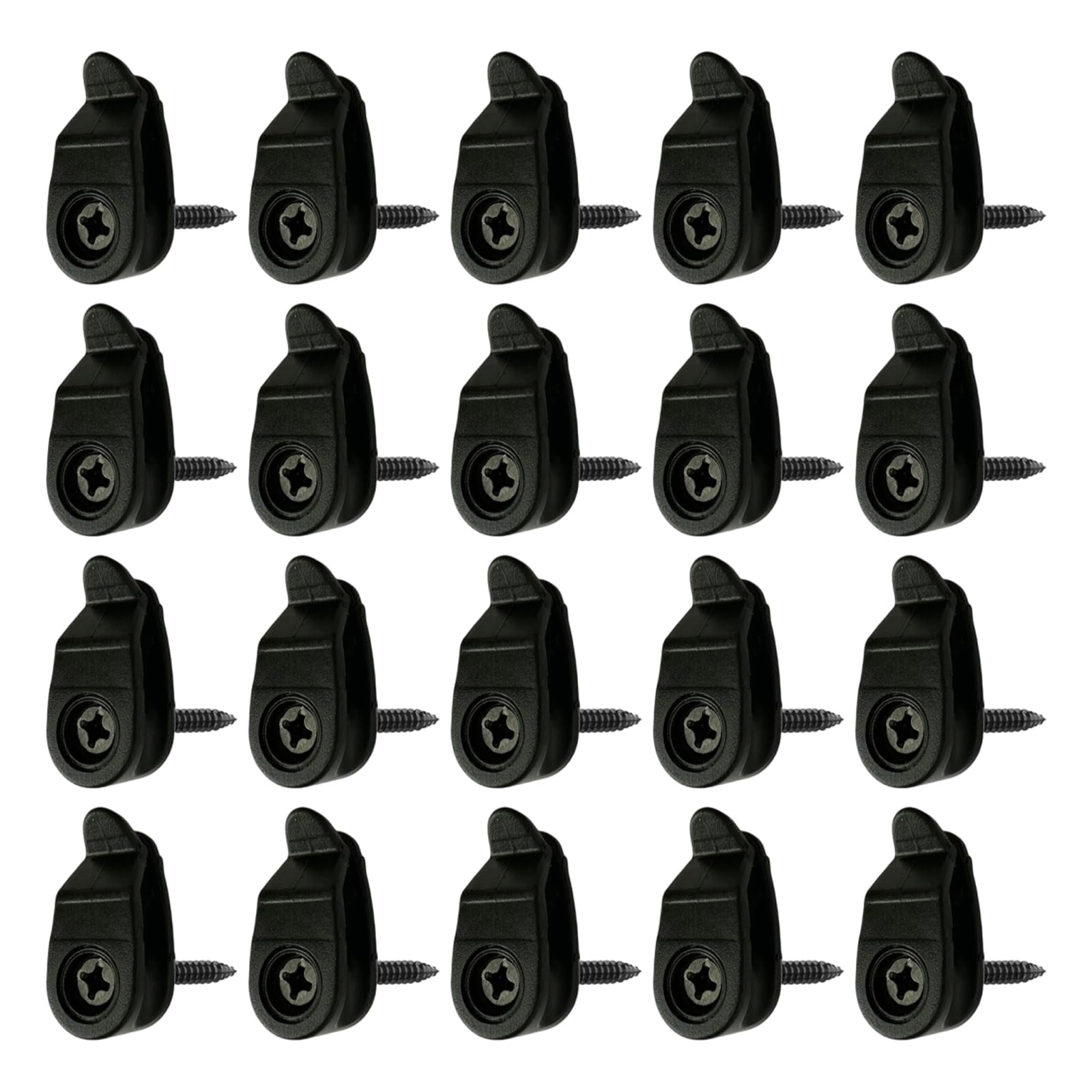 Msioytog 20PCS Rustless Light Fasteners Secure Mounting Suitable for Outdoor String Radiances Christmas Deck Garden Application Garden Hook
