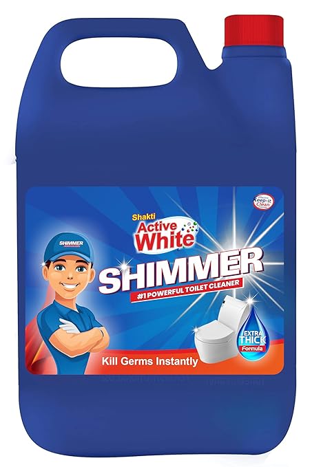 Buy Active White Shimmer Disinfectant Toilet Cleaner, 5L Mega Jar at Rs. 199