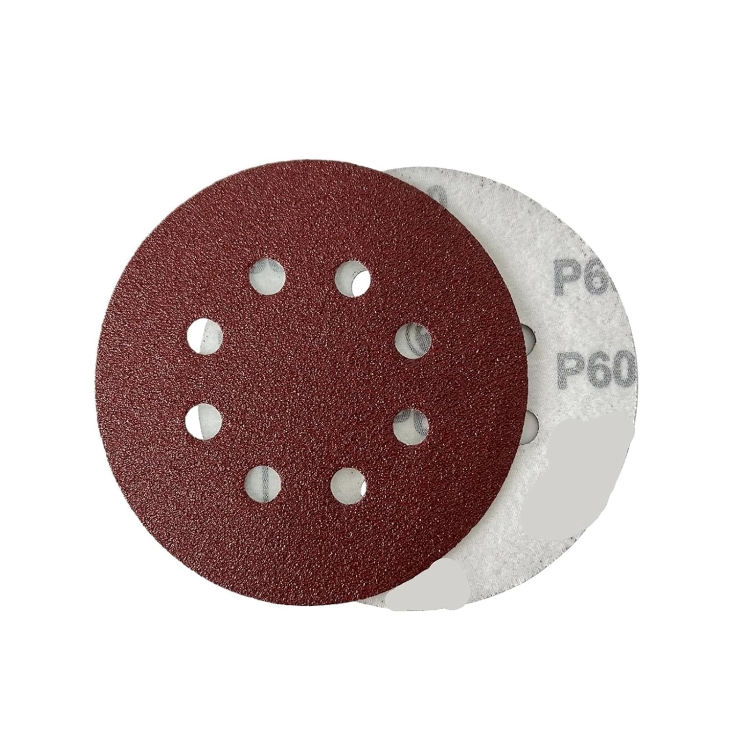 30 PCS 12.7cm/5in Sanding Discs 60 80 220 320 Grit, Round Hook and Loop Sandpaper for Polishing Tools(80 Girt)