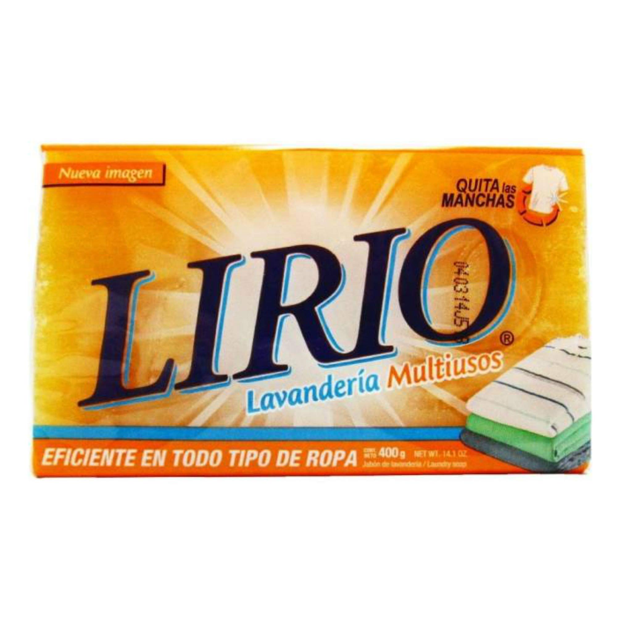 Lirio Soup Laundry Multipurpose 14.1 oz 400 g color yellow Bar