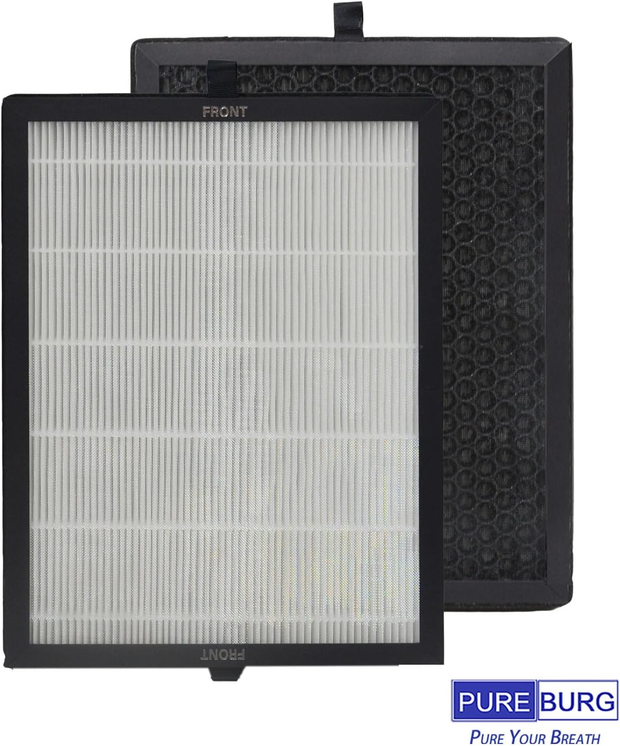 PUREBURG Replacement Filter Compatible with MOOKA M200L Air Purifier,4-Pack H13 HEPA Activated Carbon 3-Stage Filtration Air Clean Dust VOCs Odor - Image 5