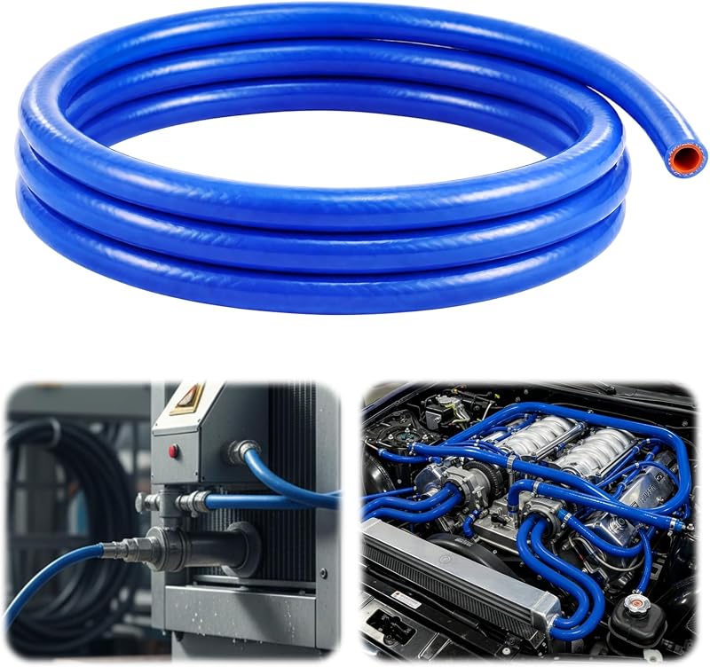Mangueira de aquecimento em silicone Outus 10 mm x 18 mm, azul – 1 unidade de 1,52 m