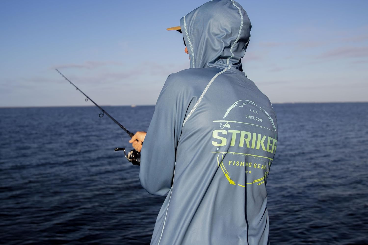 Striker Men’s Prime UPF 50+ Fishing Hoody, Eternal Blue