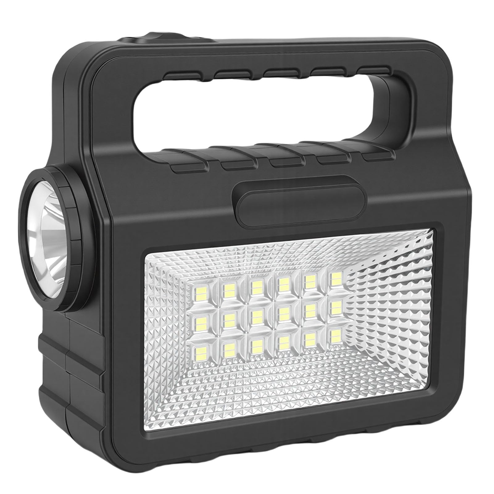 Ejoyous Generatore Solare Generatore di Corrente Portatile con Custodia in ABS Batteria da 6000 MAh 3 Lampadine a LED e Pannello Solare per Illuminazione di Emergenza di Backup della Casa da Campeggio