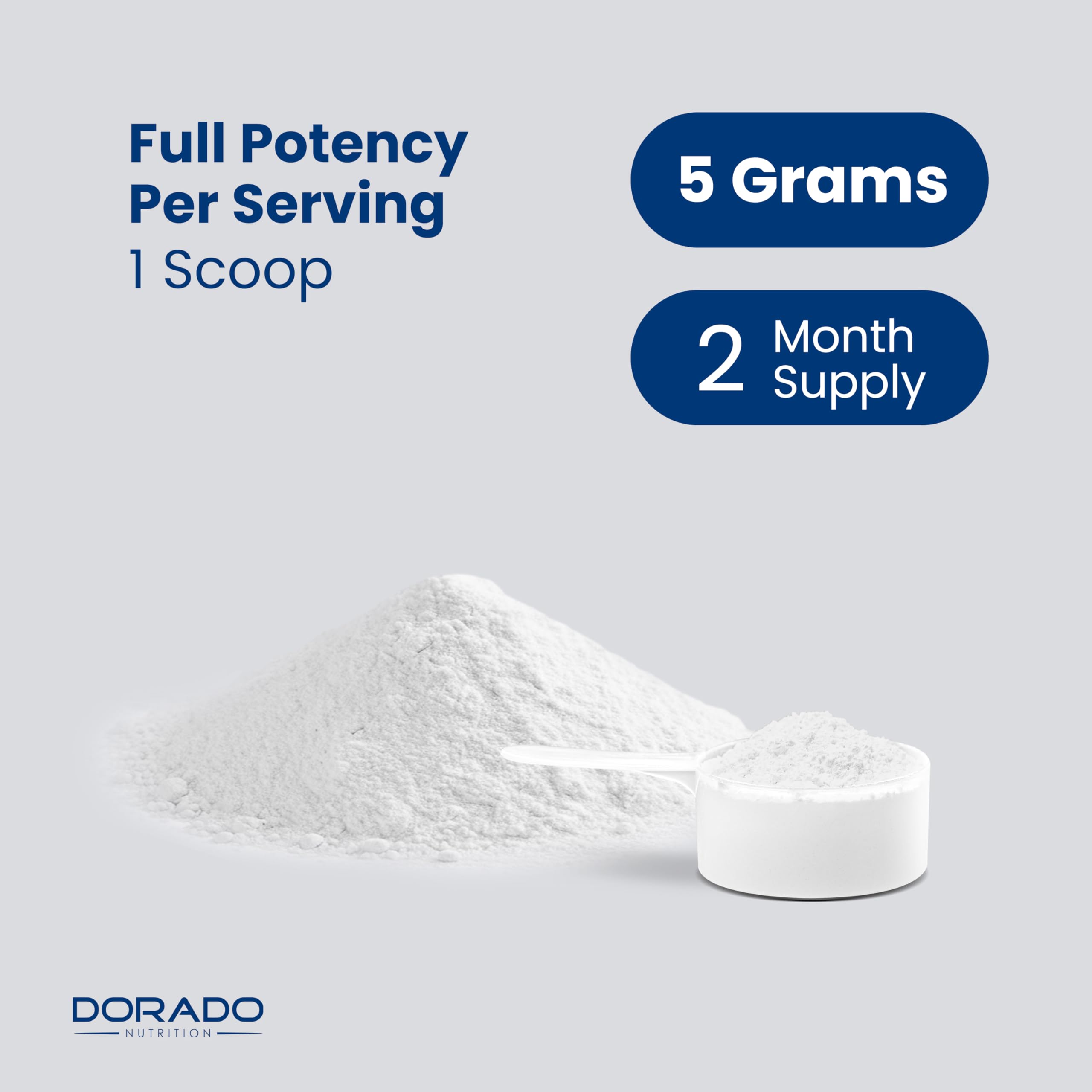 Creatine Monohydrate Powder 5G l Micronized & Unflavored l 60 Servings 5000mg per Serving l Pure Creatine Supplement for Men & Women l Supports Muscle Growth, Energy & Recovery l Non-GMO & Vegan