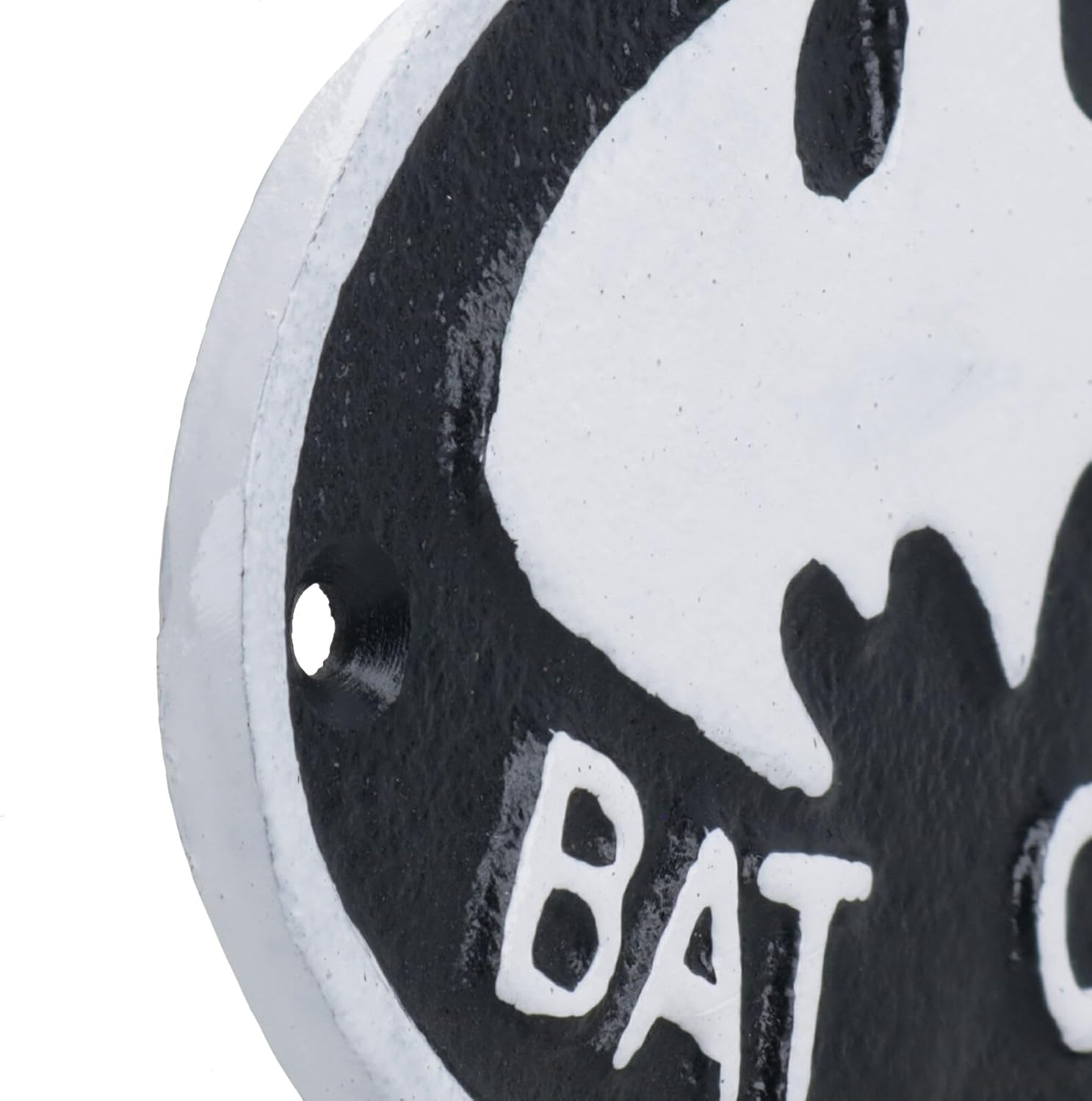 AB Tools Bat Cave Cast Iron Sign Plaque Door Wall House Gate Post Bedroom Man Cave