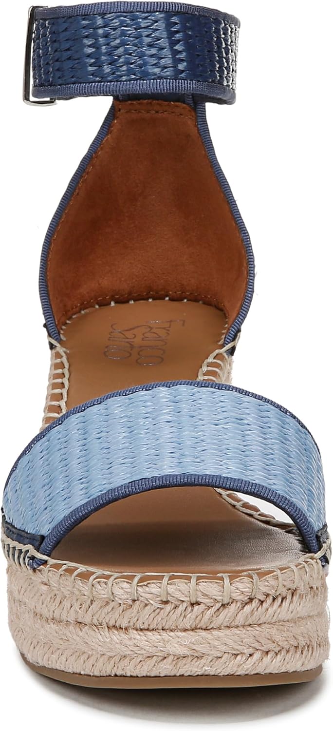 Franco Sarto Womens Clemens Raffia Espadrille Wedge Sandals - Image 2