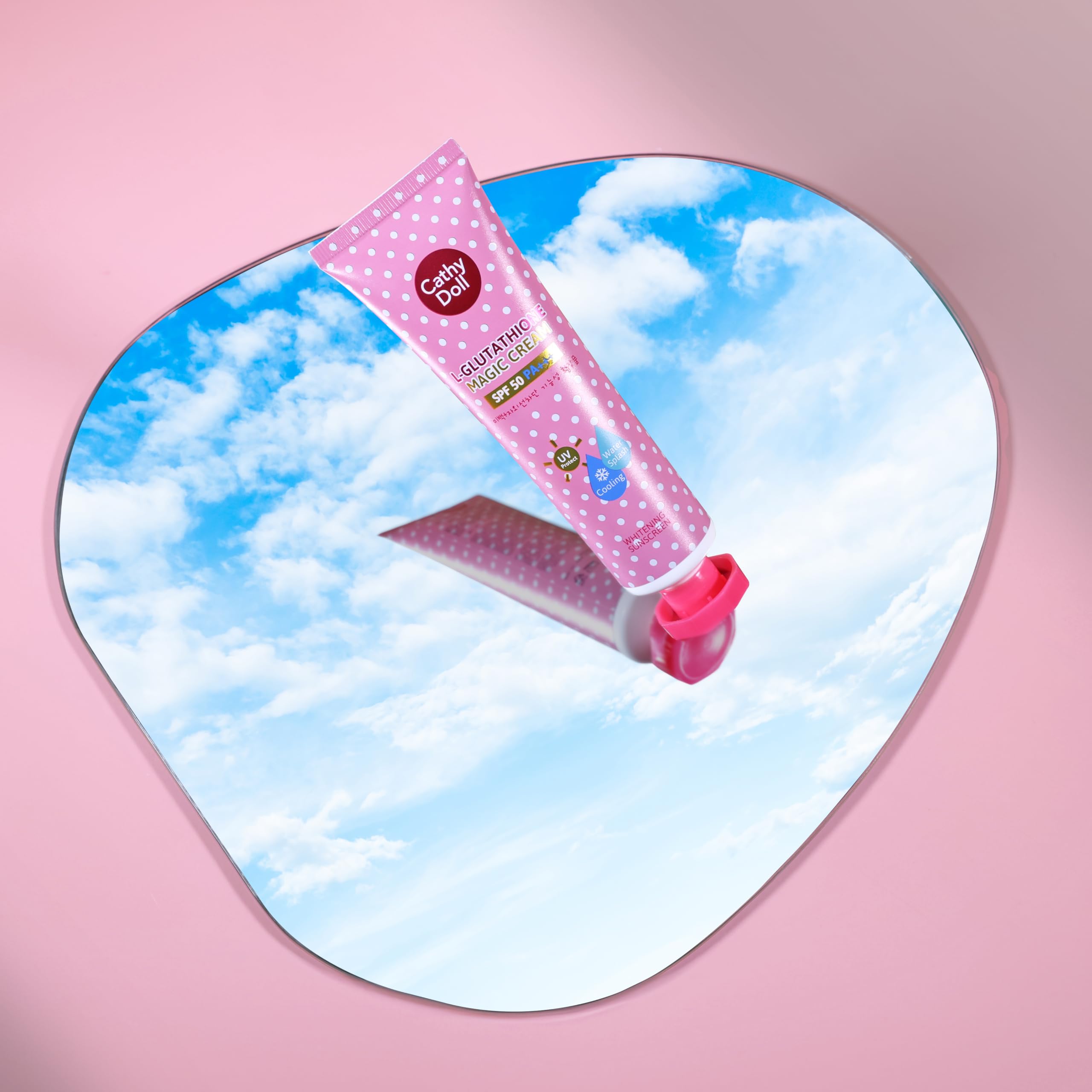Cathy Doll L-Glutathione Magic Cream SPF50 PA+++| Daily Face Cream with UV Protection | Lightweight, Brightening-Look & Tone-Enhancing Formula