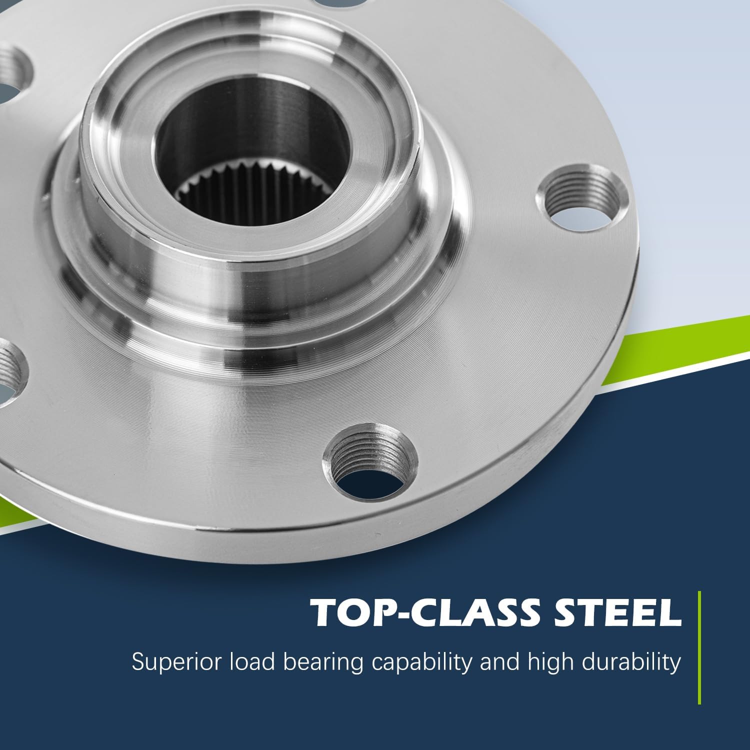 [5-Lug & Non-ABS] Front Wheel Bearing Hub Compatible with 2000-2006 Jeep TJ Wrangler, 1999-2001 Jeep Cherokee, Driver Passenger Assembly 513158, 2 Pcs