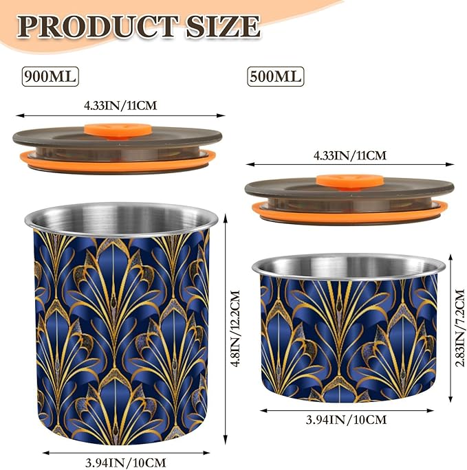 Almacenador Hermético ALAZA 900ml Acero Inoxidable con Tapa a Presión miniatura 3