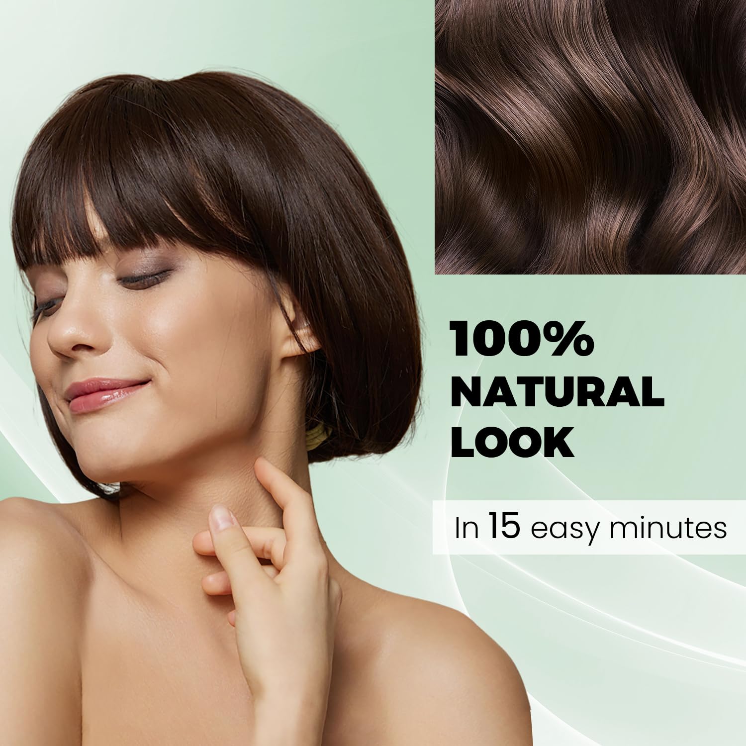 Dark Brown Hair Dye Shampoo 3 in 1,Argan Herbal Hair Color Shampoo Covers Gray Hair for Women and Men (16.9 fl.oz Dark Brown) - Image 3