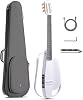 Enya Nexg 2N Electric Guitar Sets - 38 Inch White Electric Acoustic Guitar Smart Silent Travel Guitar Western Guitar Classical Guitar Classic Nylon Strings for Adults Children Beginners Home School