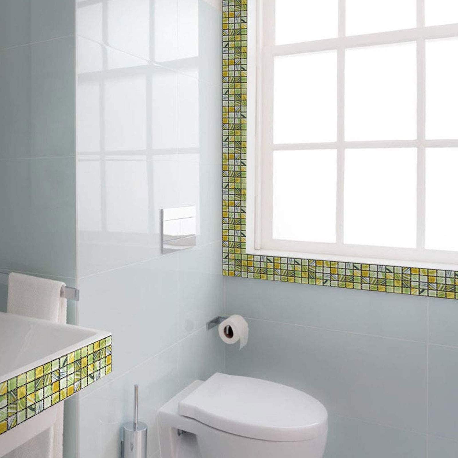Adesivi Per Piastrelle A Mosaico, 18 Pezzi, Per Bagno, Cucina, Casa  10 Cm 004 90420831