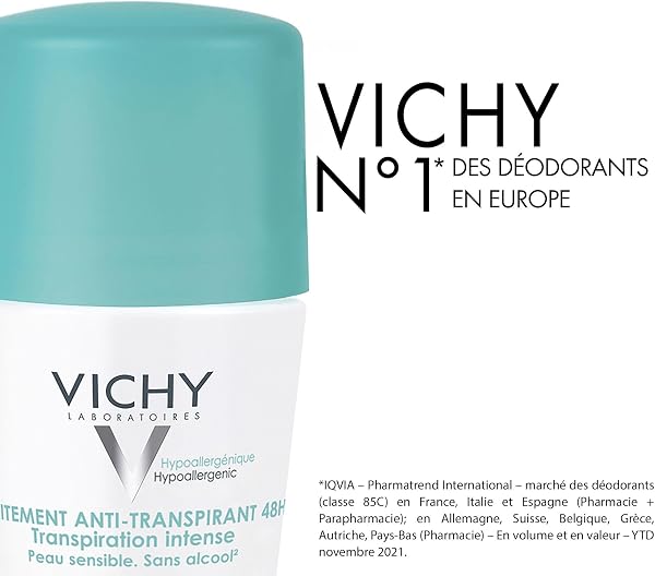 Vichy - Desodorante anti transpirante 48h, 50 ml - 1