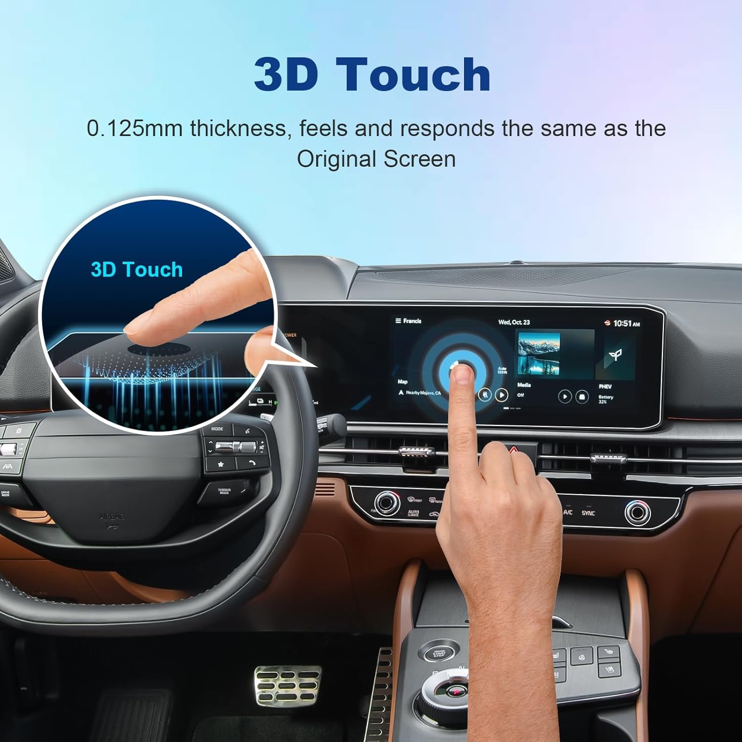 (Double Set) 2026 Sportage Screen Protector for Kia Sportage (LX/EX/X-Line/SX/SX Prestige/X-Pro Prestige) (12.3Inch Dual Displays&A/C), 2026 Sportage Accessories Touch Sensitive/High Clarity