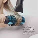 Neuro par Paul Mitchell Dry+ Séchoir professionnel de voyage pliant avec sac de rangement, léger + Portable, noir pour usage domestique, blanc perlescent avec double tension automatique pour les voyages internationaux