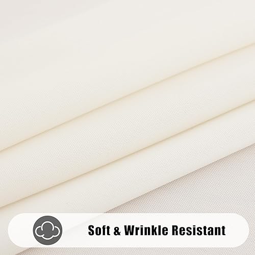 Miniatura 2 de smiry Mantel rectangular de poliéster resistente al agua, antiarañazos, mantel decorativo de tela lavable para comedor, bufé, fiestas y exteriores,