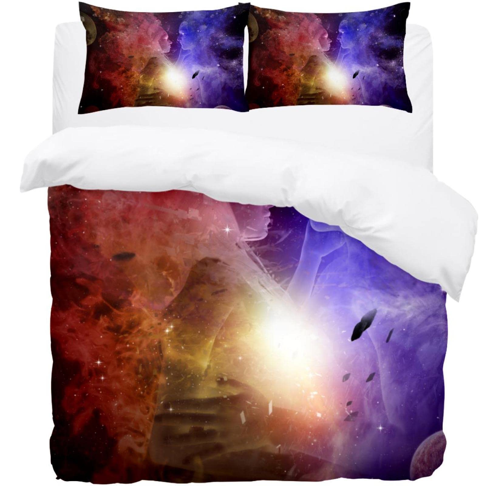 Parure de lit galaxie étoilée pour une chambre d'ado moderne