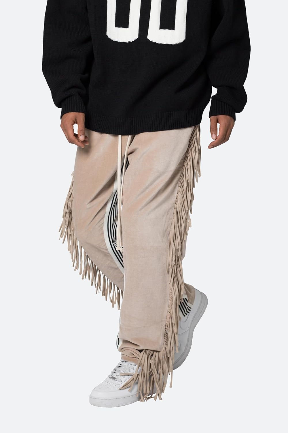 mnml Men's Men's Fringe Velour Sweatpants