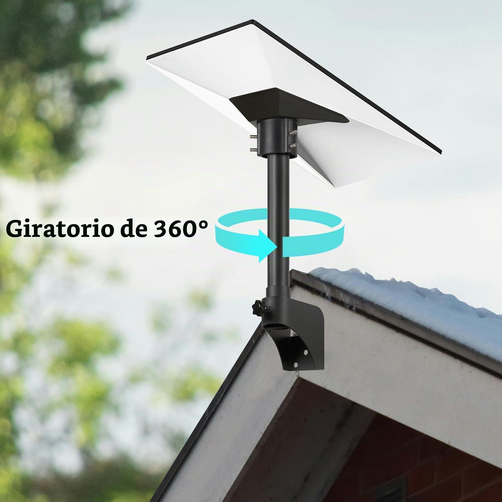 Mount compatible con Starlink V3, Soporte de pared compatible con Starlink Gen 3, montaje en pared compatible con Starlink de ángulo vertical Gen 3 con adaptador de tubo compatible con Starlink V3