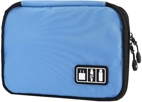 Cable Organiser Bag Electronics Accessories Carry Bag Cable Organizer, Universal Carry Travel Gadget Bag for USB Cable Drive, SD Card, Charger