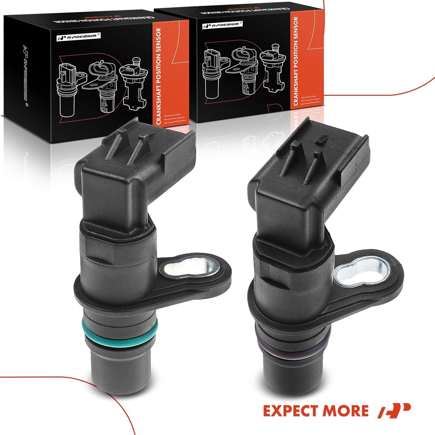 A-Premium 2-PC Engine Camshaft Crankshaft Position Sensor Compatible with Dodge Ram 2500 2003-2010, Ram 3500 2002-2006/2008-2010, Ram 4500 2008-2010, Ram 5500 2008-2010 & Ram 2500, 3500, 4500, 5500