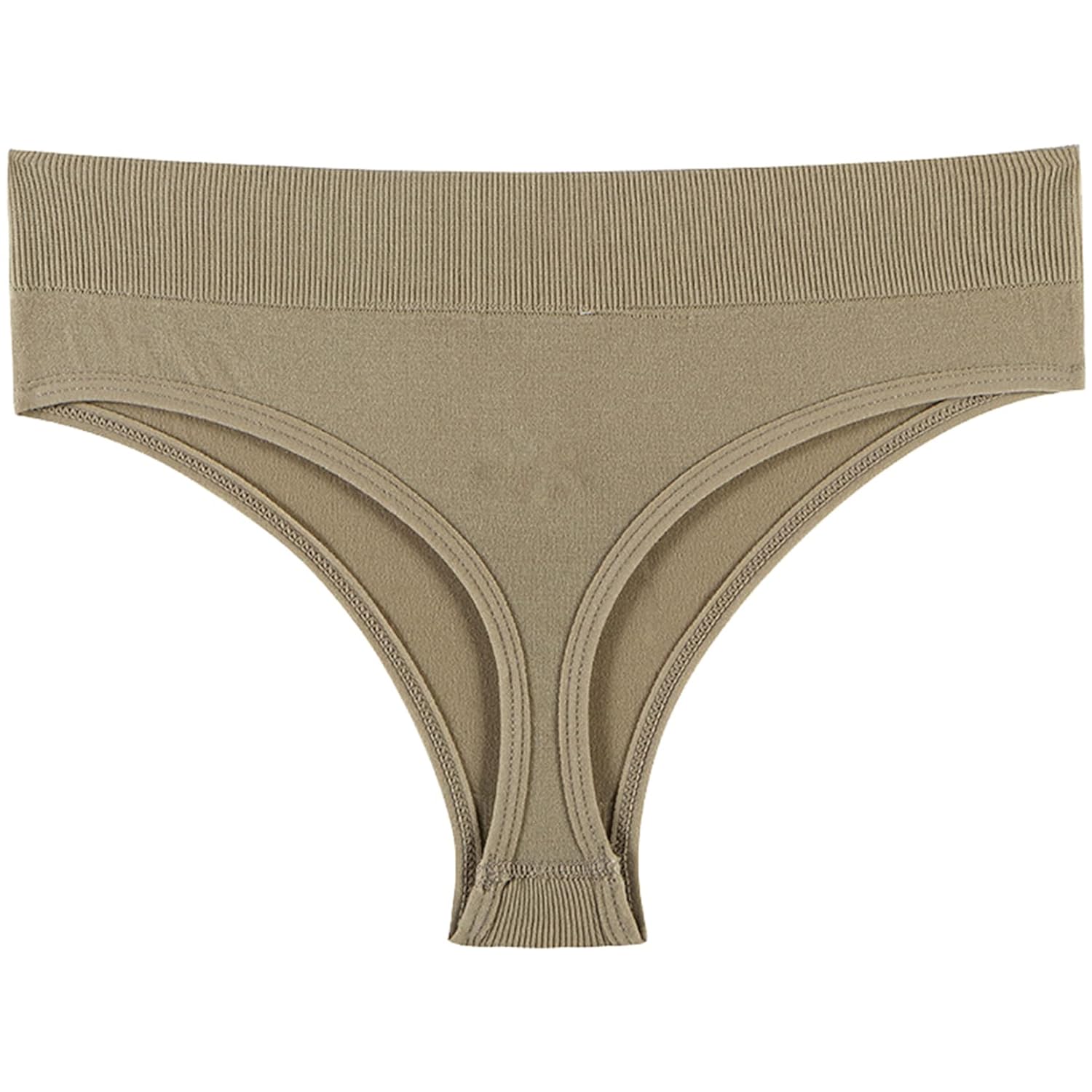 Loodgao Womens Seamless Thong Panties Stretchy Spandex Bikini Underwear Breathable G-Strings