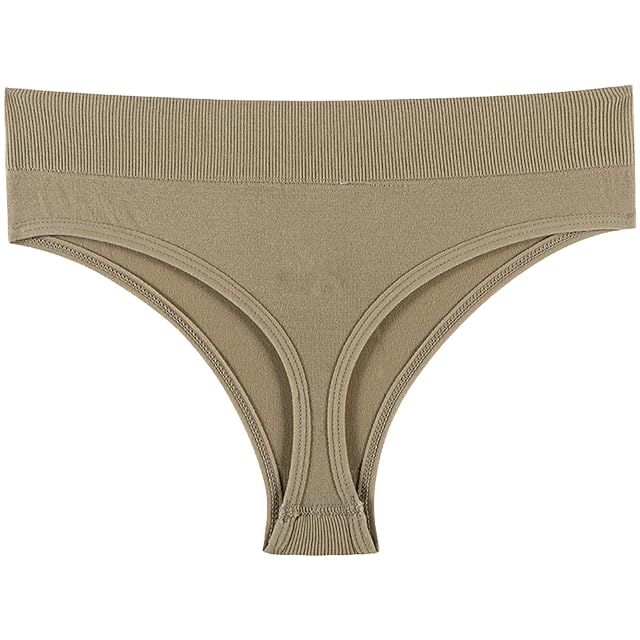 Loodgao Womens Seamless Thong Panties Stretchy Spandex Bikini Underwear Breathable G-Strings