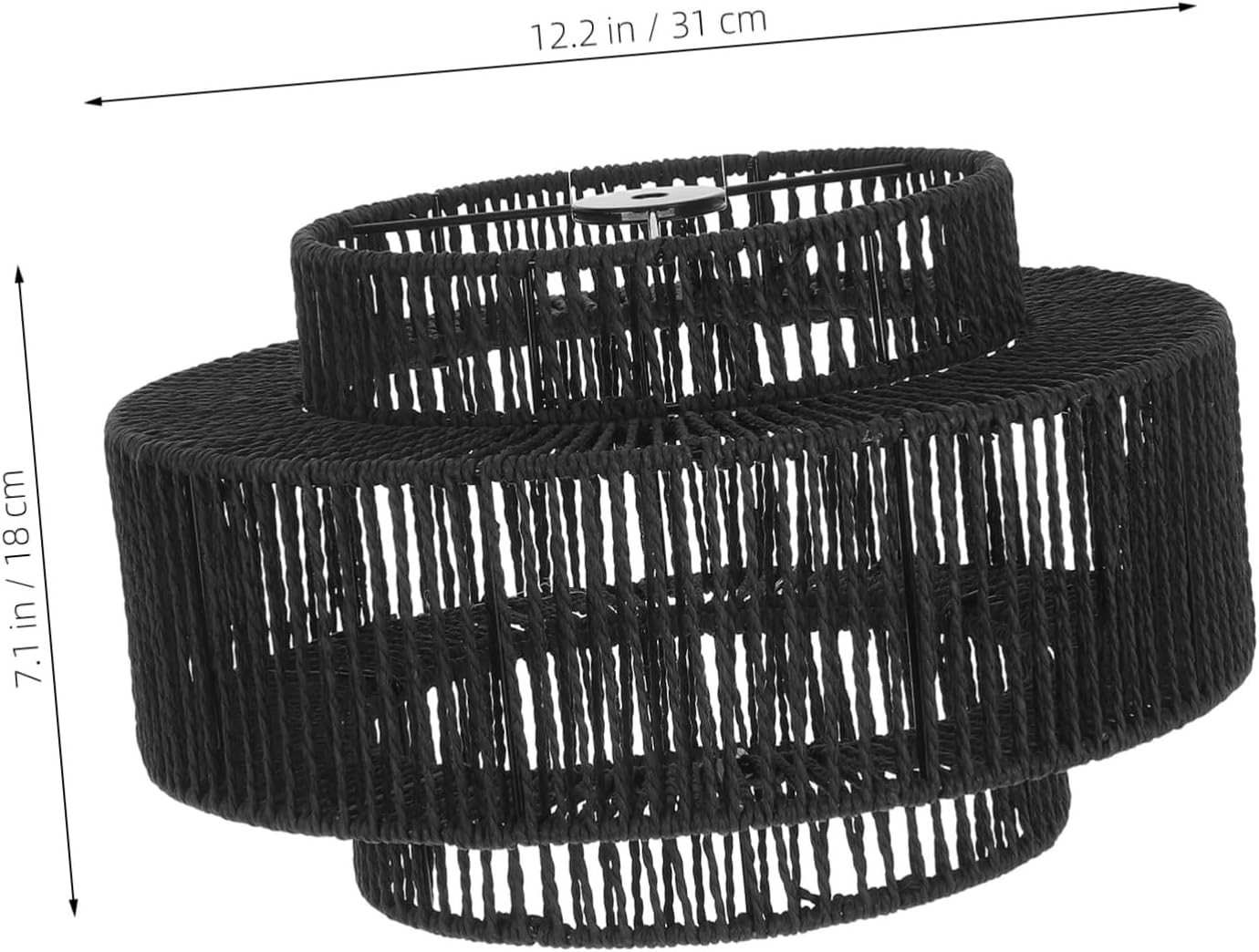 Mid Century Rattan Pendant Lamp Shade Woven Boho Light Fixture for Home Restaurant Cafe Artistic Replacement Shade for Various Spaces Easy to Install Lightweight Design