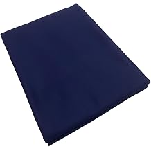 LUMANSUO 100% Cotton Fabric by The Yard,Quilting Fabric for Sewing,Crafts,Embroidery,Quilt Backing, Width 64 inches by Length 2 Yards Darkblue Muslin Fabric