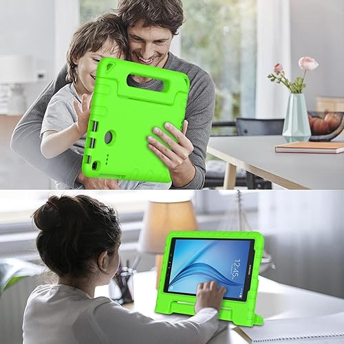 Miniatura 7 de BMOUO Funda para niños Samsung Galaxy Tab E de 8.0 pulgadas, funda de EVA a prueba de golpes, ligera, funda de protección para niños, funda con asa