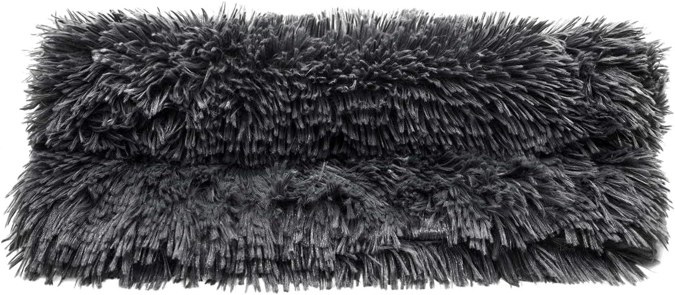 VIAGE Premium Super Soft Fluffy Fleece Dog Blanket, Soft and Warm Pet Throw for Dogs & Cats (Large (30 * 40"),Grey Blanket)