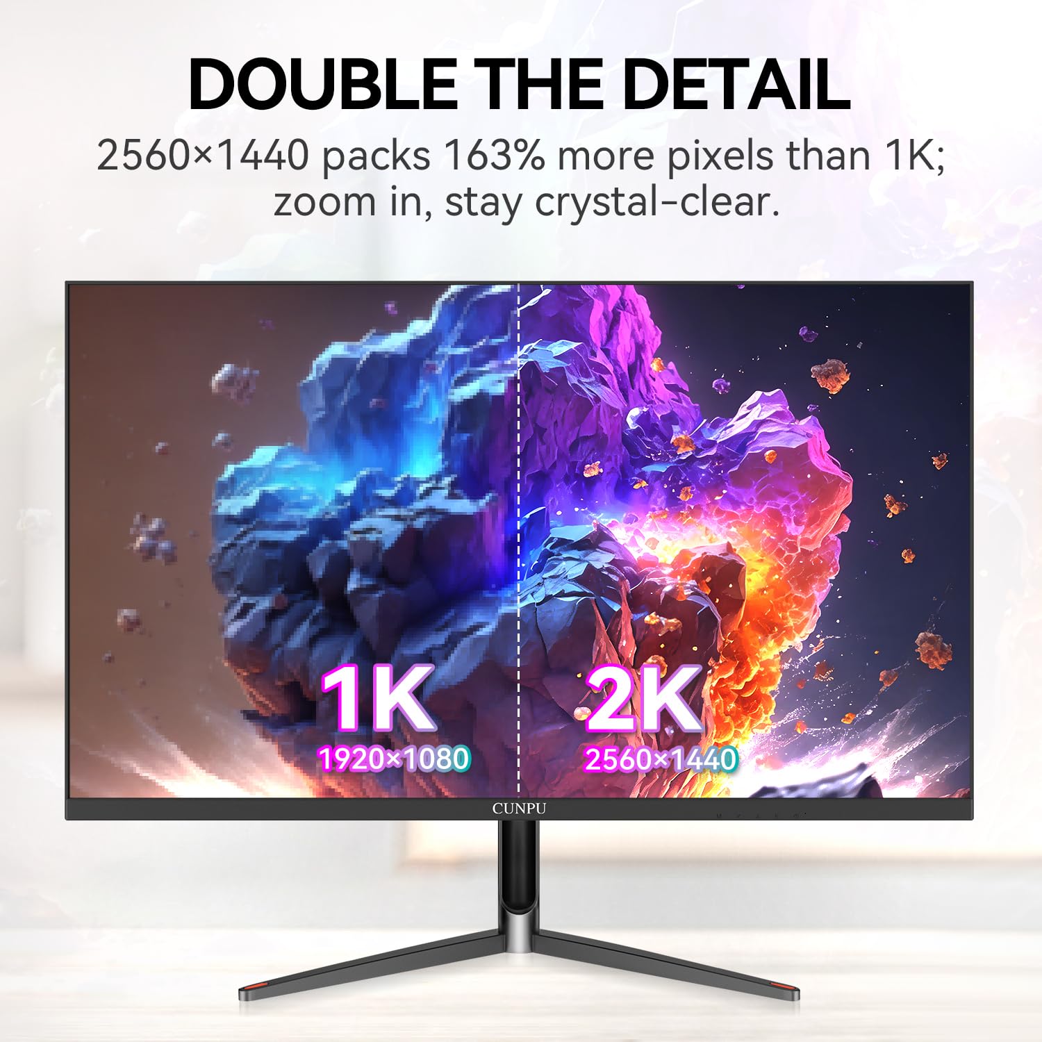 Amazon.co.jp: CUNPU 24インチ 1440Pモニター QHD 100Hz IPSモニター