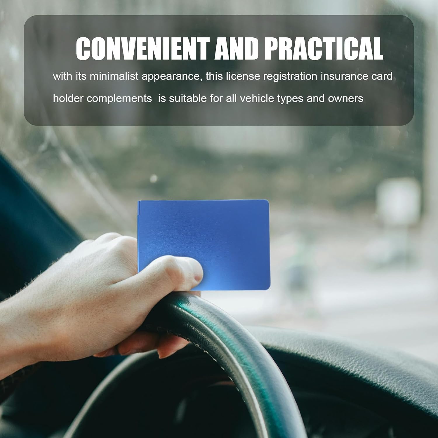 Car Registration and Insurance Card Holder Synthetic Leather Organizer
