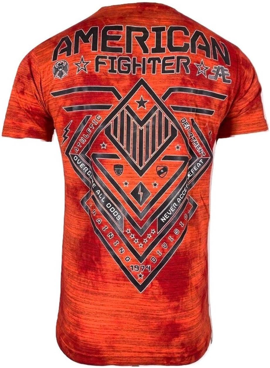 American Fighter Men's T-Shirt Crystal River Crew Neck Red