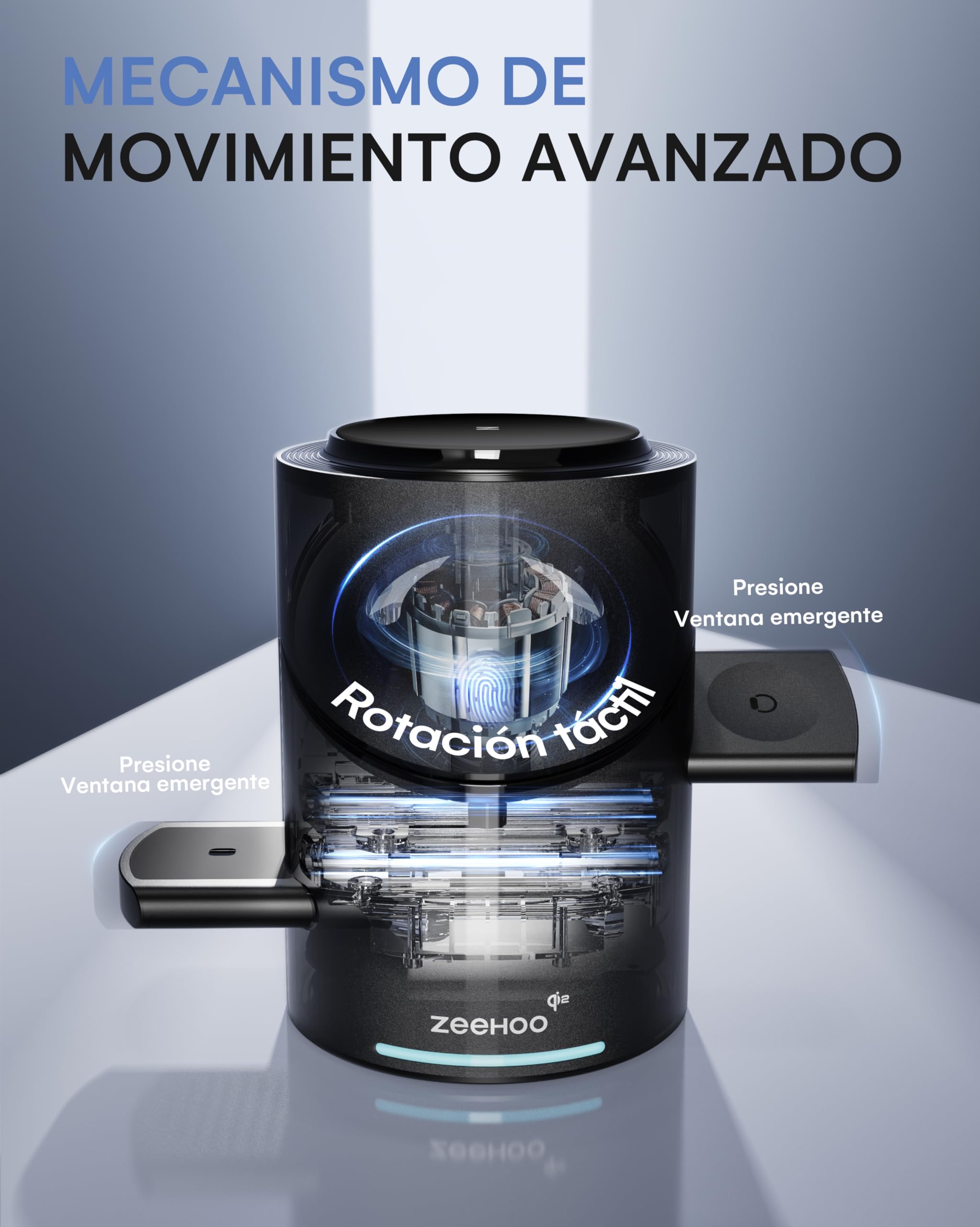 Estación de Carga inalámbrica ZEEHOO para Dispositivos Apple, Compatible con Soporte de Cargador MagSafe, estación de Carga 15W 3 en 1 para Apple Watch, iPhone, AirPods (Adaptador de Carga de 30W
