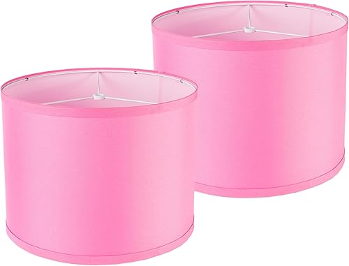 Miniatura 11 de pantallas de lámpara Juego de 2, Pantallas de Lámpara de Tambor Juego de 2, Pantallas de Lámpara para Lámparas de Mesa Montaje Fácil Requerido Beige